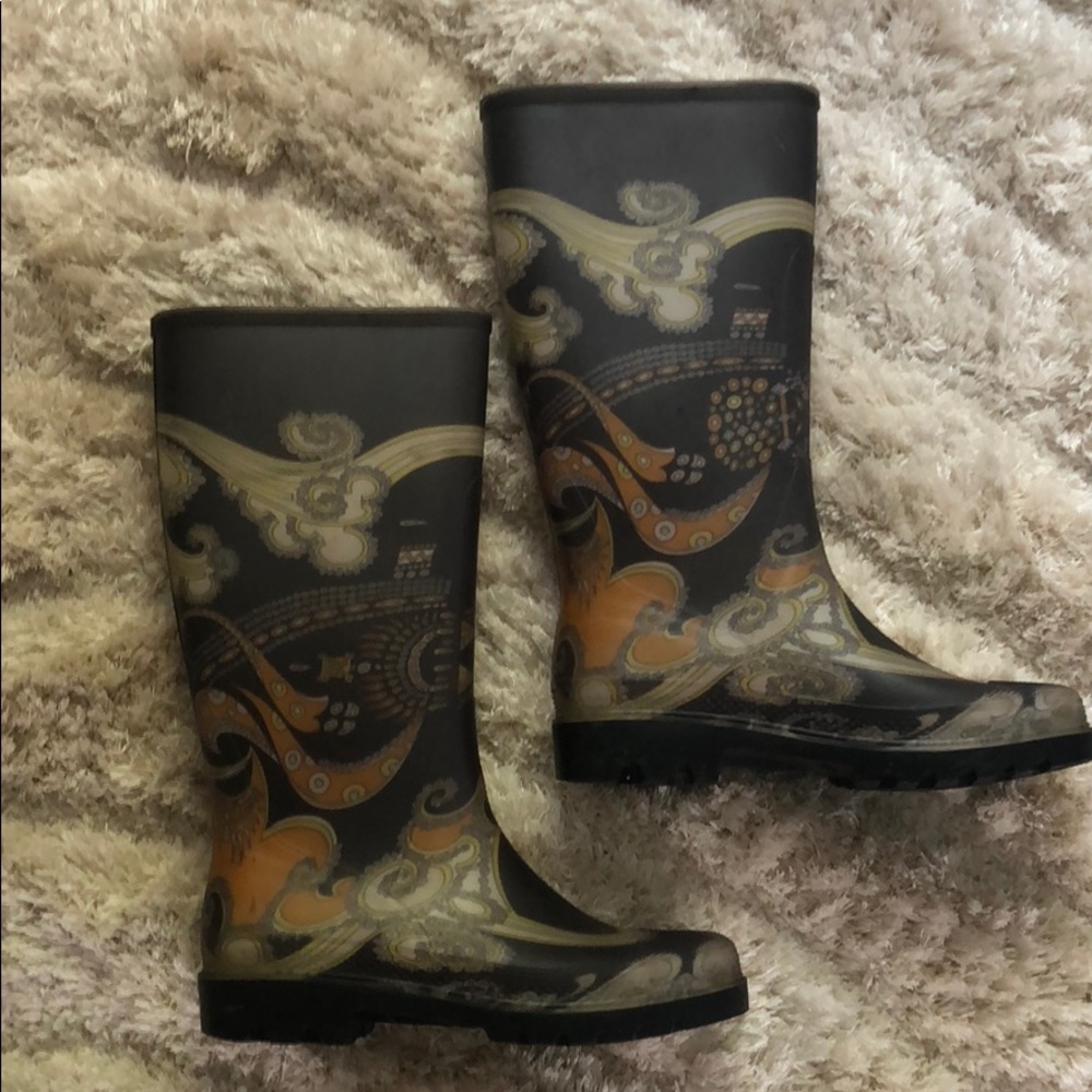 Emilio Pucci Designer rain boots